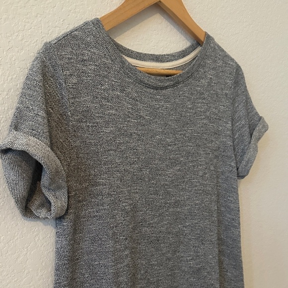 LOU & GREY women’s  sz s Short Sleeve Jersey grey shirt Dress - Picture 3 of 6